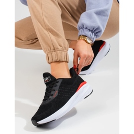 Scarpe sportive nere da donna con suola spessa DK nero 2