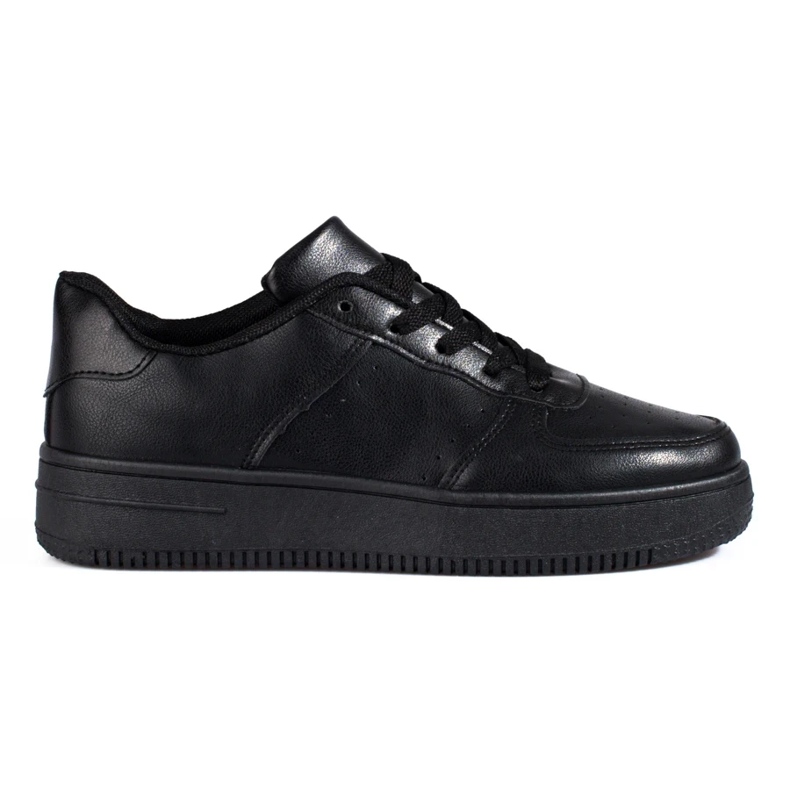 Shelovet scarpe sportive nere con suola spessa nero 1