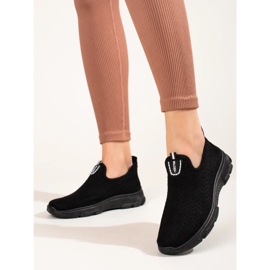 Scarpe sportive slip-on nere Shelovet nero 1