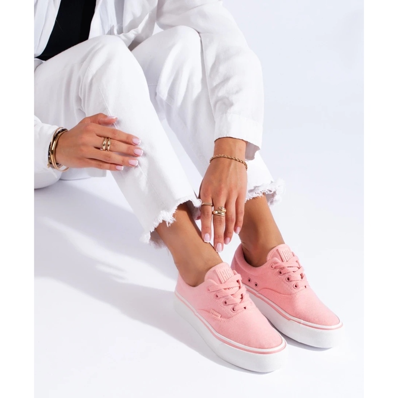 Sneakers rosa da donna Big Star LL274147P 2