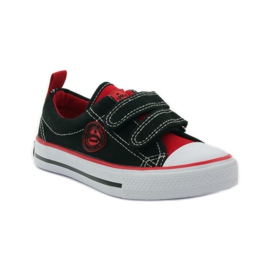 American Club Sneakers americane rape nere/rosse rosso nero 1