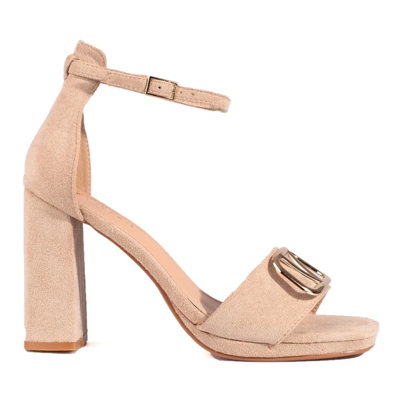 Vinceza sandali tacco alto beige da donna 2