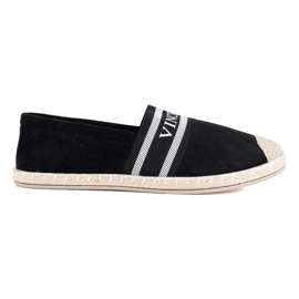 Espadrillas da donna in camoscio nero di Vinceza 2