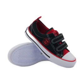 American Club Sneakers americane rape nere/rosse rosso nero 3