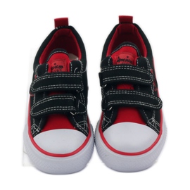 American Club Sneakers americane rape nere/rosse rosso nero 4