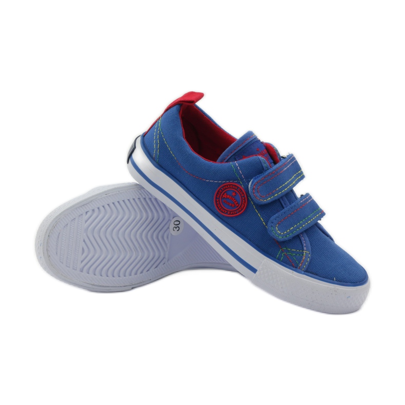 American Club Sneakers rapa blu americana 3