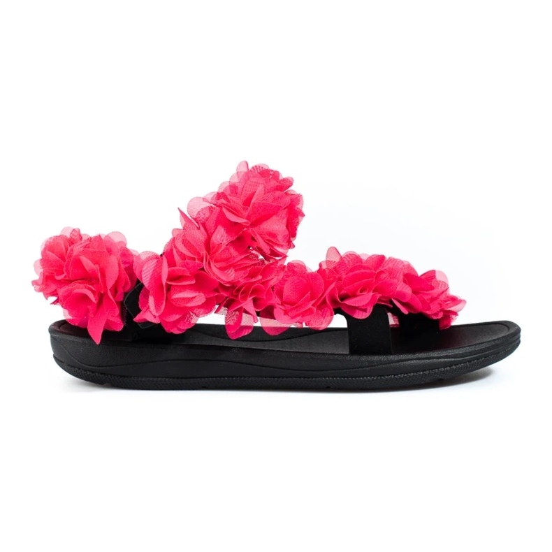 Sandali da donna profumati con velcro Shelovet fucsia rosa 1