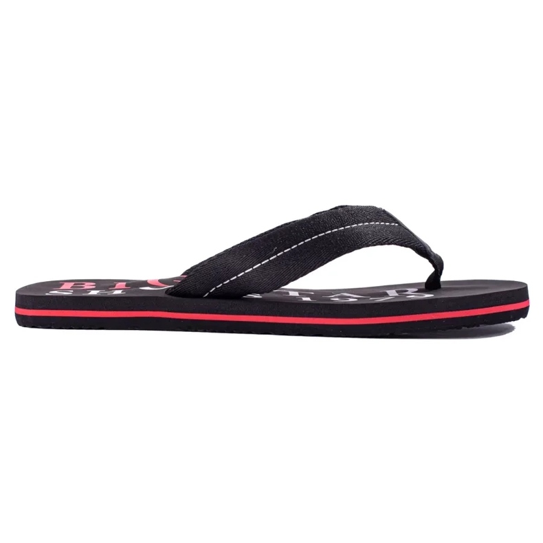 Pantofole nere da uomo Big Star LL174614 nero 2
