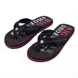 Pantofole nere da uomo Big Star LL174614 nero 1