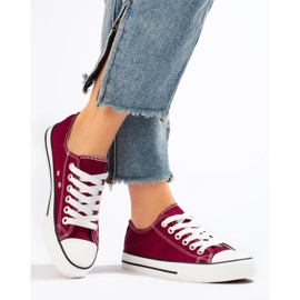 Sneakers bordeaux da donna Shelovet rosso 1