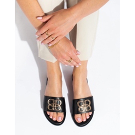 Pantofole Shelovet nere classiche da donna nero 2
