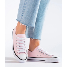 SHELOVET Sneakers bassa Vico rosa da donna 1
