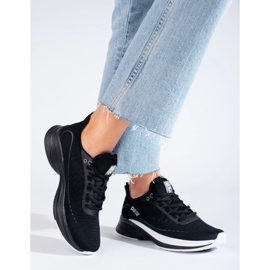 Scarpe sportive nere con suola spessa Big Star LL274327 nero 2