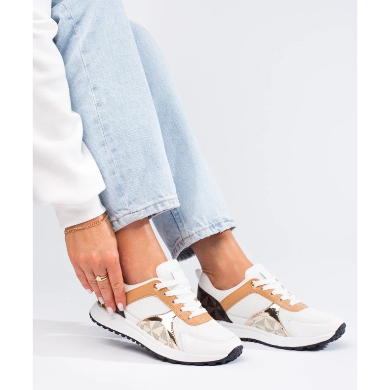 Scarpe sportive da donna Shelovet bianche multicolore 1