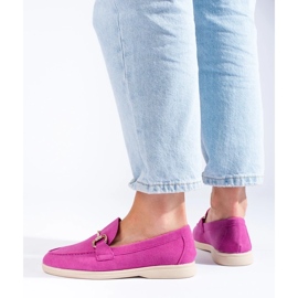 Brogue Shelovet in camoscio rosa 1