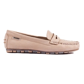 Mocassini da donna in camoscio beige di Shelovet 1