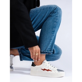 Sneakers bianche da donna Shelovet bianca 2