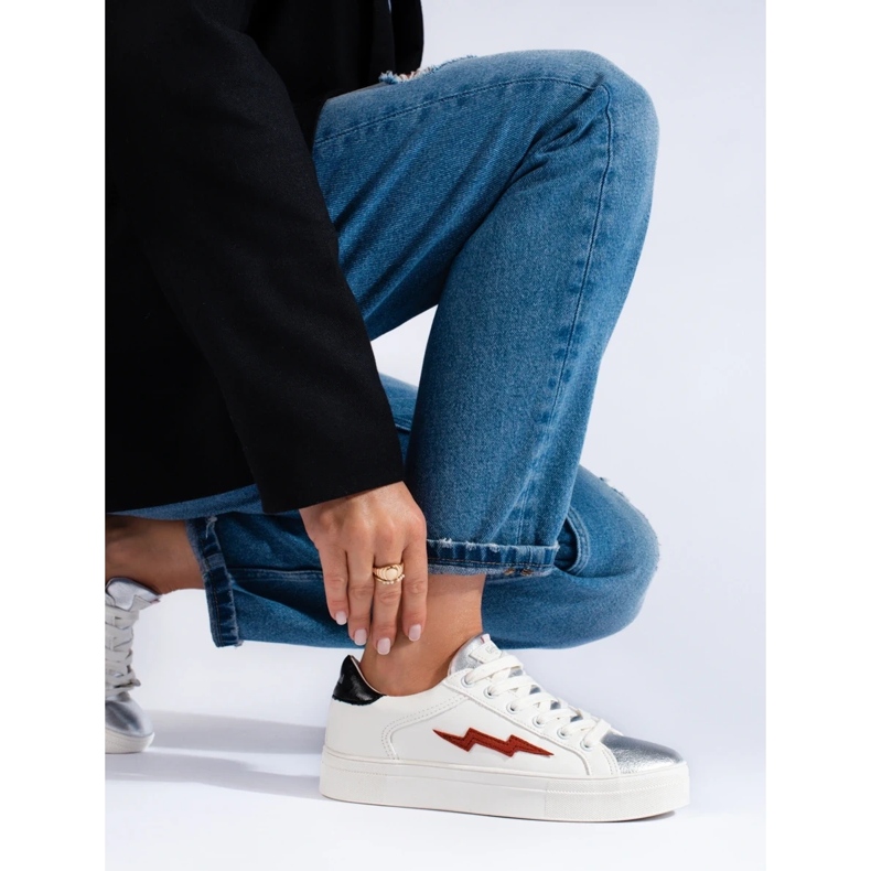 Sneakers bianche da donna Shelovet bianco 2