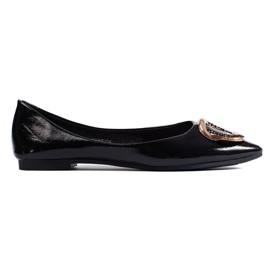 Ballerine da donna in vernice di Shelovet nero 2