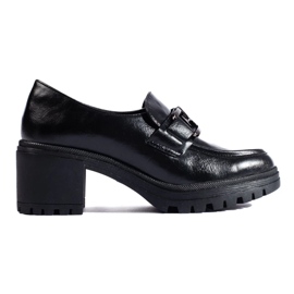 Shelovet scarpe nere con tacco da donna nero 1