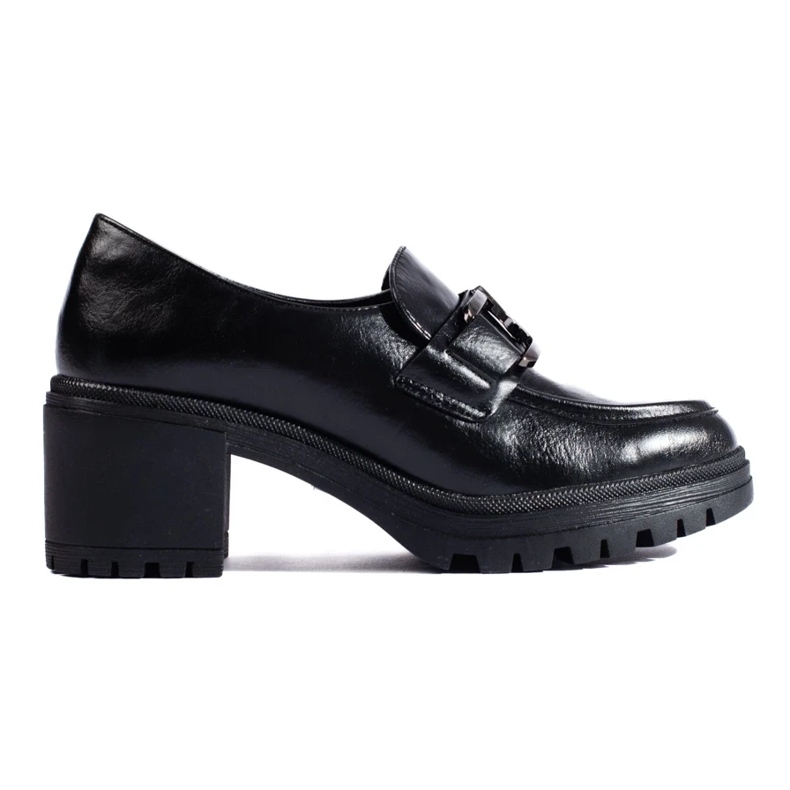 Shelovet scarpe nere con tacco da donna nero 1