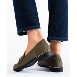 Lords in camoscio da donna verde Shelovet 1