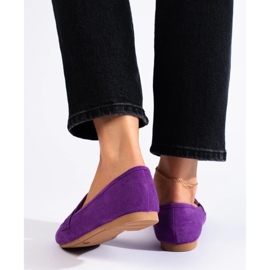 Comodi signori in pelle scamosciata da donna, Shelovet viola 1