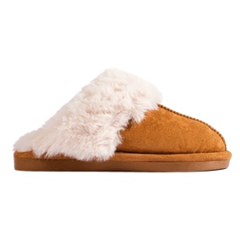 Pantofole cammello da donna Shelovet marrone 2