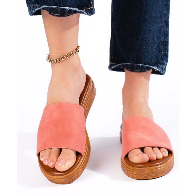 Ciabatte da donna in camoscio verde 2