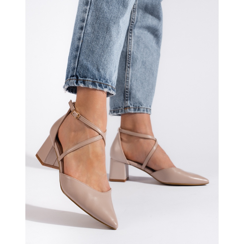 Goodin Sandali a punta da donna beige scuro 2