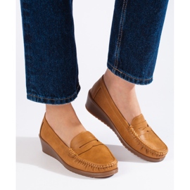 Mocassini marroni da donna marrone 2