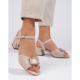 Sandali crema da donna di Sergio Leone beige 2