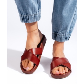 Infradito da donna marroni di Sergio Leone marrone 2