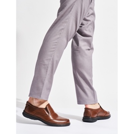 Scarpe slip-on marroni da uomo marrone 1