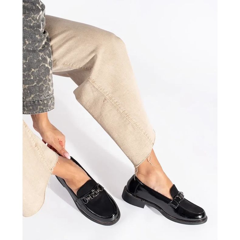 Mocassini eleganti da donna neri nero 2