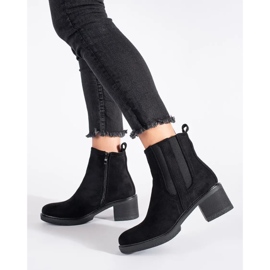Seastar Stivali Jodhpur in camoscio nero sul palo 2
