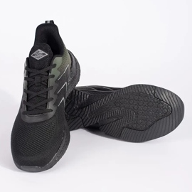 Vico Scarpe sportive stringate leggere nere e verdi nero 2