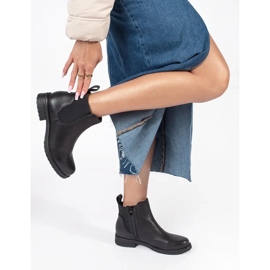 Stivaletti Chelsea bassi da donna neri nero 1