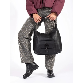 Stivaletti Chelsea neri da donna realizzati in pelle naturale di Sergio Leone nero 1
