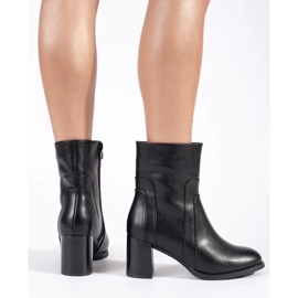 Stivaletti da donna in pelle nera di Sergio Leone nero 2