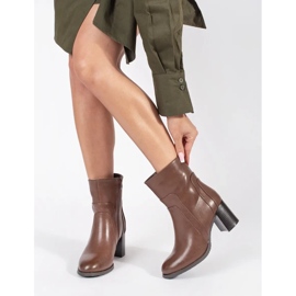 Stivaletti da donna in pelle marrone di Sergio Leone 2