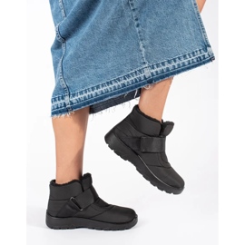 Comodi stivali da neve da donna neri nero 2