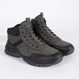 Scarpe da trekking invernali da uomo grigie grigio 1