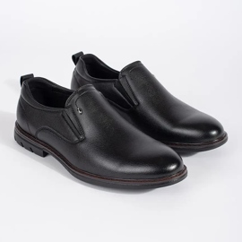 Scarpe slip-on nere da uomo nero 1