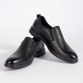 Scarpe slip-on nere da uomo nero 2