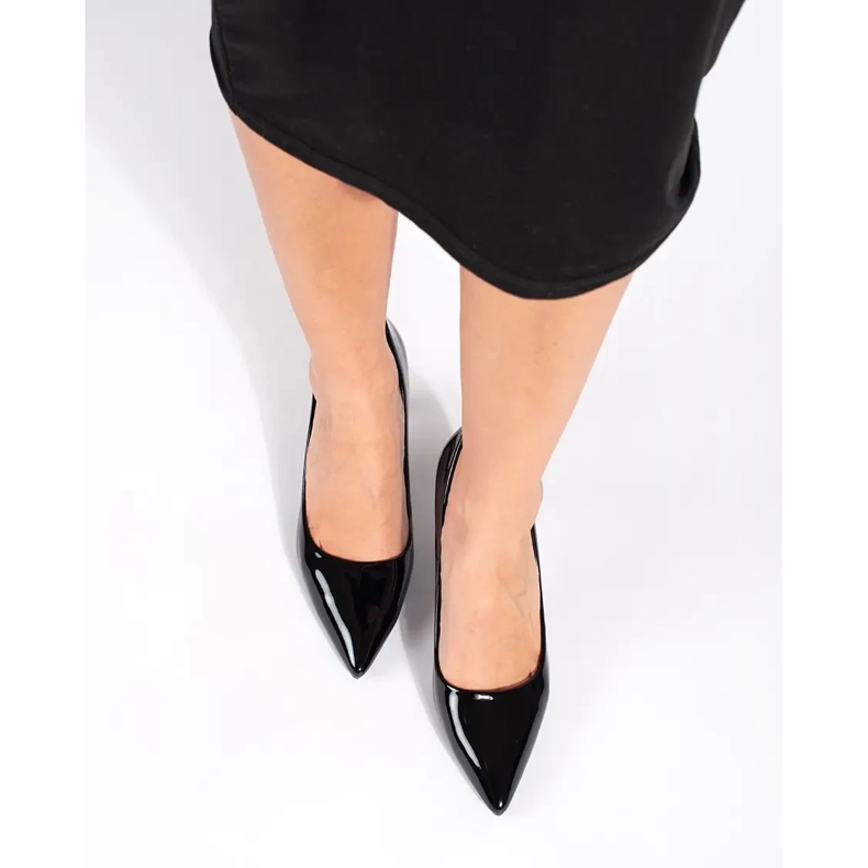 Seastar Scarpe con tacco da donna classiche nere laccate nero 1