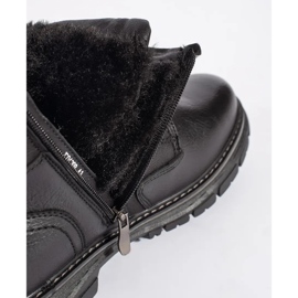 Stivaletti stringati isolanti neri da uomo nero 1