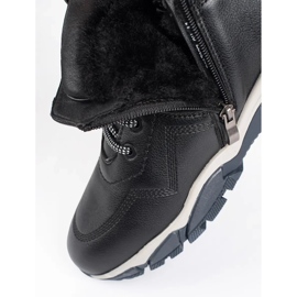 Stivaletti stringati isolanti neri da uomo nero 1