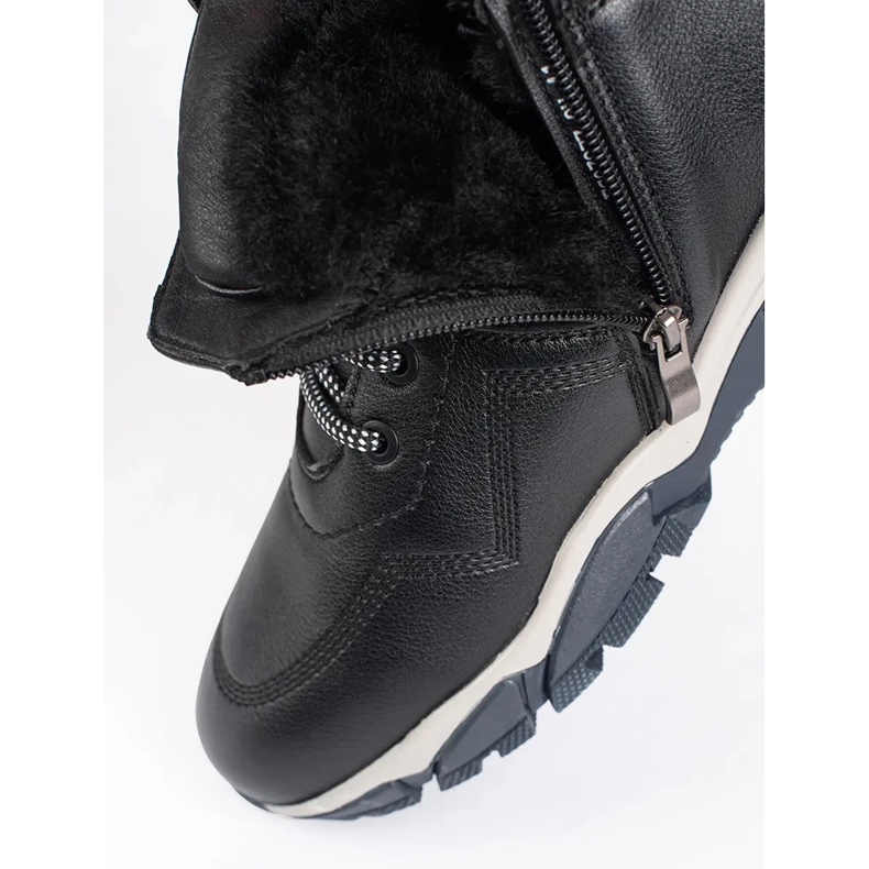 Stivaletti stringati isolanti neri da uomo nero 1