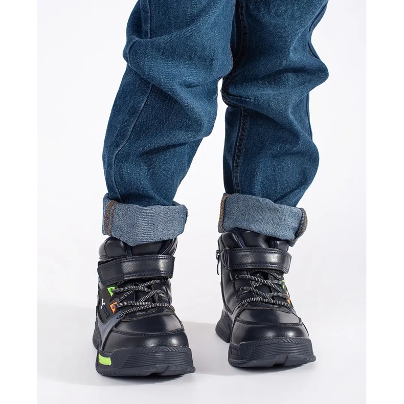 Stivali da ragazzo alti e isolanti blu 1